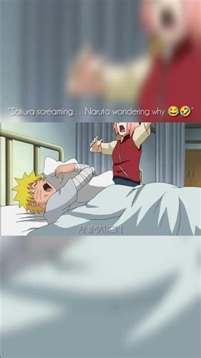“Sakura Screaming While Naruto Has No Clue 😂🤣 | Naruto Funny Moments” || #naruto #anime #funny