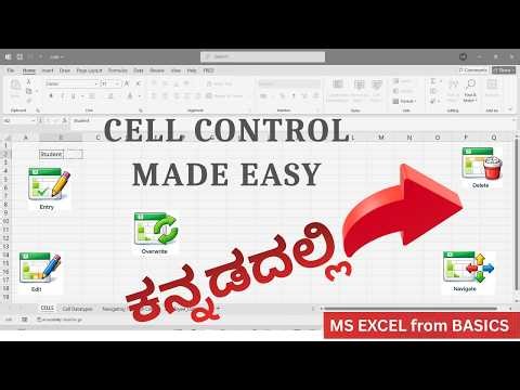 5 - Basic Cell Operations | Entry, Edit, Delete & Navigate | MS Excel for Beginners