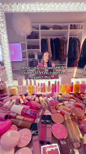 SHEIN search bar code ‘5ENYW’ = surprise💗#shein#foryou#makeup #collection #viral