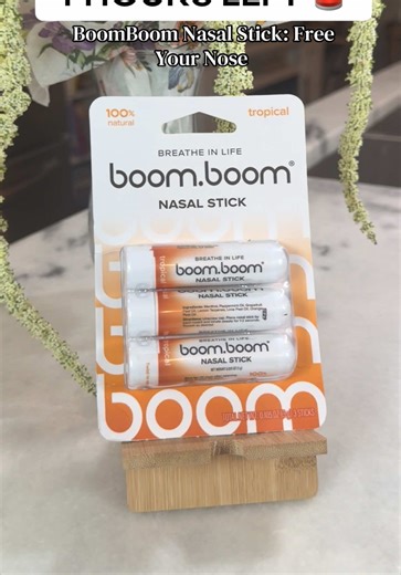 BoomBoom Nasal Stick: Free Your Nose | Featured on Shark Tank | Powerful Essential Oils with Vapor Flow Technology | Breathe In Life… Get yours today!! Disclaimer: Final price / shipping / coupons / discounts may differ based on your TikTok account, available coupons, and current promotions. Always refer to product listing for up-to-date offers. #tiktokshopcreatorpicks #boomboom #nasalstick #freeyournose #boomboomnasalsticks