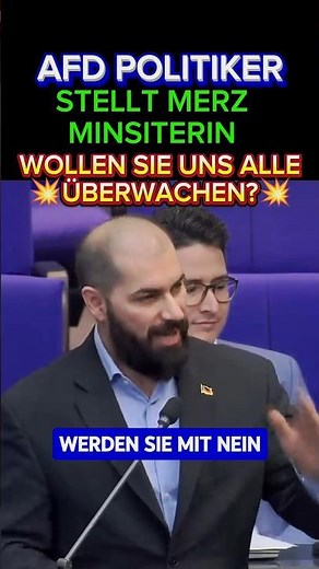 💥AfD man confronts Merz minister⚡ #afd #cdu #minister #spd #merz #weidel #aliceweidel #eu