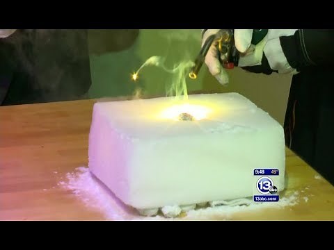 Burning Magnesium inside dry ice