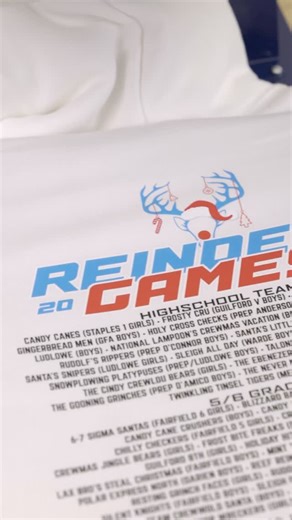 Players, families, and fans — stop by the Simax Sports booth to get your custom event apparel. We’re easy to find — look for the big red Simax Sports tent. 🏆 Reindeer Games 2025 @thunderlaxclub Choose from the official Tournament Logo, full Rosters, and a variety of fun, creative Generic Logo designs made for the event. Print on T-shirts, hoodies, crewnecks, long sleeves, and more. Prefer to order online? All designs are available on our website: simaxsports.com. Limited-time only — visit us be