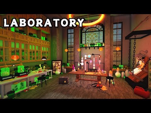 I built FRANKENSTEIN'S CRAZY LABORATORY in Bloxburg | ELECTROCUTION CHAIR, DISSECTION & CHEMISTRY