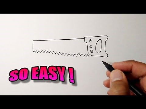 How to draw a saw easy | Simple Drawing