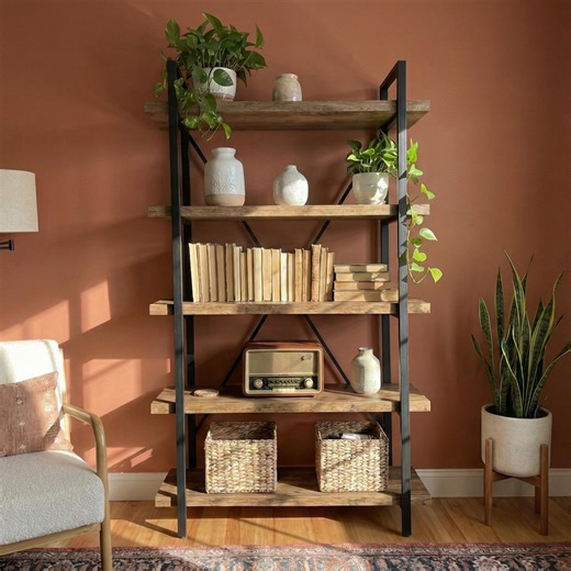 Handmade Wooden Bookshelf, Solid Wood Bookshelf, Custom Solid Wood Bookshelf, Rustic Wooden Bookshelf, Farmhouse Bookshelf, Wood Bookshelf - Etsy