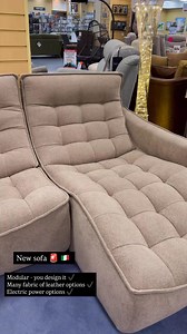 8.5K views · 37 reactions | You’re the designer ️ This NEW modular sofa that embraces you with its sinuous design. Thanks to its recliner seats, which can be operated with a touch control that tilts the backrest and lifts and stretches the footrest, an almost completely reclined position is achieved for a feeling of absolute comfort! With over 50 fabric or leather options and different layout options to suit any room ✔️ | Celebrations of Turriff | Facebook