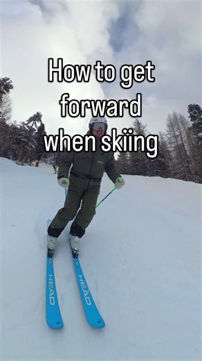 How to get forward when skiing 😀 a tip to help find the front of the ski when skiing down the mountain 😀 @skicoachingonline @podcastthelockerroom @connectsnowsports | SkiCoachingOnline
