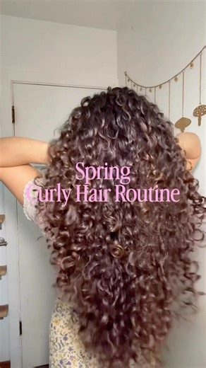 Spring Curly Hair Routine #curlyhair #curly