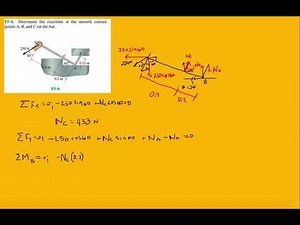 Problem F5-6 Statics Hibbeler 12th (Chapter 5)
