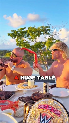 Logan Paul and Austin Theory Party After Tag Title Victory #wwe #short