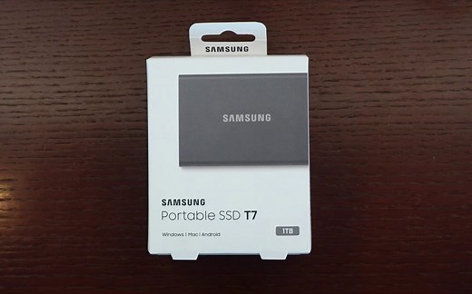 【柴工开箱】三星T7移动固态硬盘开箱与速度测试