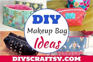 24 DIY Makeup Bag Ideas