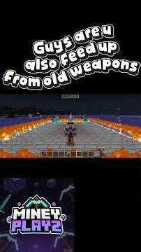 New weapons mod in Minecraft bedrock and pocket edition..!!