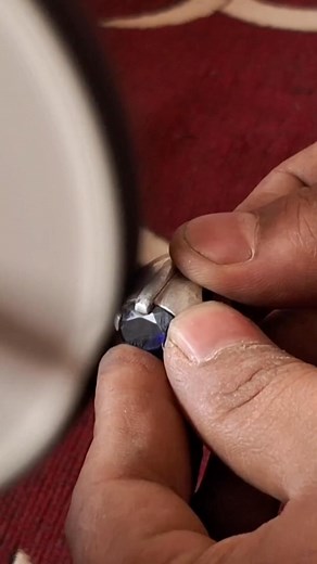 Unique stone silver ring making process part 14 | Hallmark Jewelry making