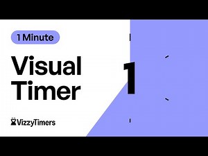 1 Minute Visual Countdown Timer For Classroom, Parents, Kids, ADHD by Vizzy Timers