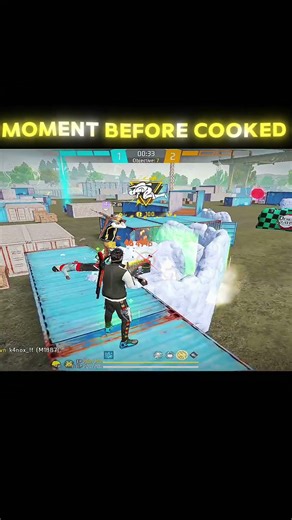 M1887 + M1014 Combo 😳 Moment Before Cooked 🔥 | Free Fire Shorts📝