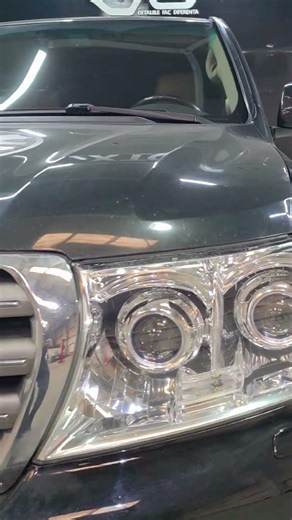 Quad Led Headlights Toyota Landcruiser #automobile