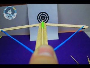 How to Make a Popsicle Sticks Crossbow BibaBob TOYS