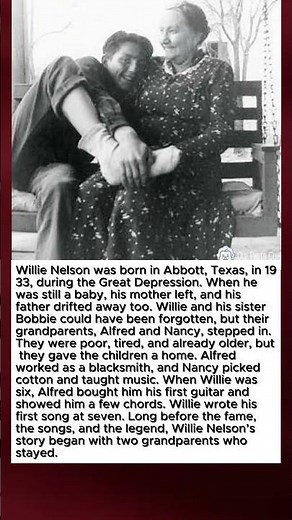 Willie Nelson’s Grandparents Stayed—and Gave the World His Music #Shorts #WillieNelson #CountryMusic