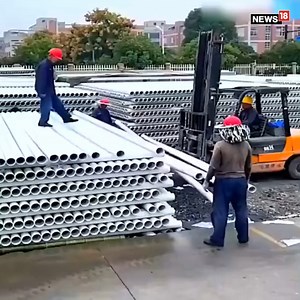 2.3M views · 5.6K reactions | Engineers, construction workers, labourers, etc. working on their sites with high speed and precision has impressed netizens! #engineers #constructionwork #work #speed #accuracy | News18 | Facebook