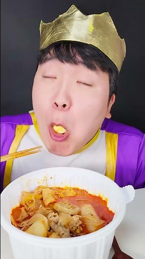 Spicy Food Challenge Pork Belly Mukbang | TikTok Funny Videos | HUBA #shorts