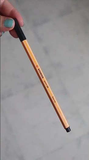 My favorite black fineliner, Stabilo point 88 (0.4 mm tip) | Bullet journal week planner part 1.1