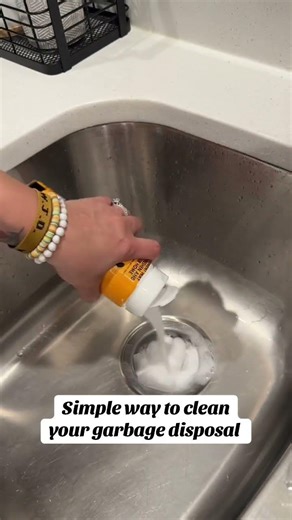 Garbage disposal cleaning hack. #cleaningtips #cleaninghacks #cleanwithme#cleaningmotivation
