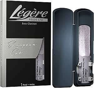 Légère Reeds - Bass Clarinet Reed, European Cut, Strength 2.75 (BCES2.75) - Premium Synthetic Woodwind Reed