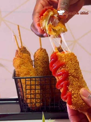 Recette de Corndog Coréen Facile et Rapide