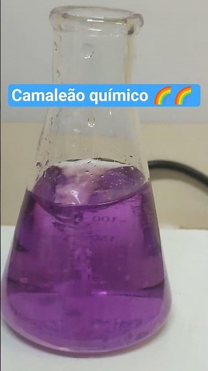 Reação do CAMALEÃO QUÍMICO!!! #reaçãoquímica #eletroquímica #camaleão #oxirredução