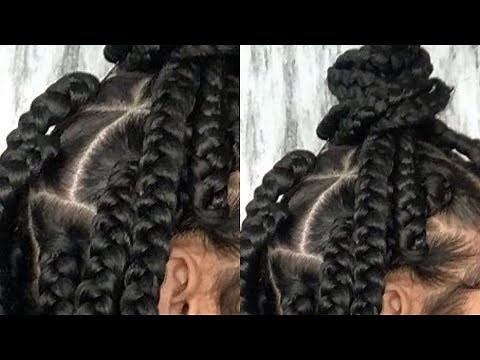 How To| DIY Jumbo Box Braid Sections Protective Style