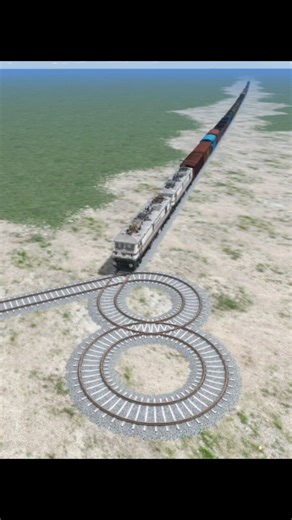 Bumpy Unique Railroad Crossing 😨🔥 Indian Train Simulator #Shorts