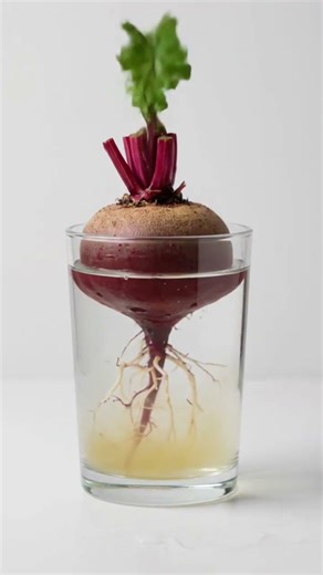Drop Beetroot in Water… This Happens 🤯 🌱 #shortsfeed