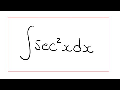 Integral of sec^2(x)