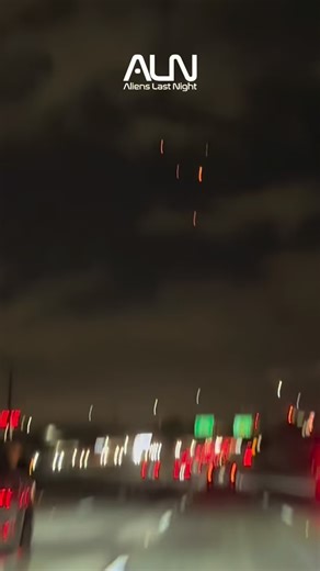 Aliens Last Night on Instagram: "Multiple orange orbs were spotted hovering and moving over a Los Angeles highway today, drawing the attention of passing drivers. Witnesses reported the lights appearing in formation at times, with no visible aircraft features or sound, before drifting out of view. #UAP #LosAngeles #SkyWatch #UFOs #unexplained"
