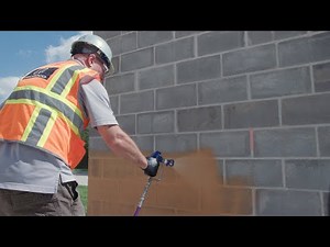 How to Spray Cat 5 on CMU back-up wall