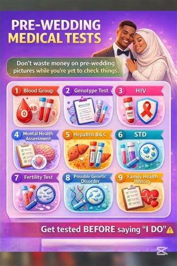 Important Pre-Wedding Medical Tests #wedding #ytshorts #shots #test