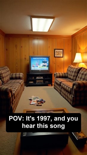 POV: 1997 finished basement rec room 🎵 #Shorts