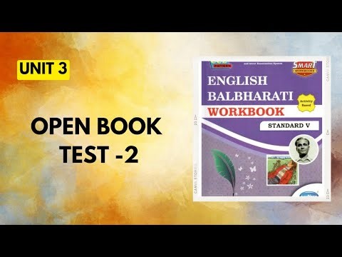 Std 5|Unit 3|Open book test-2|English Workbook Question Answers|