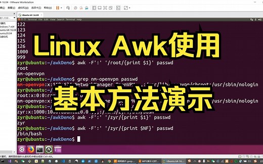 Linux Awk使用基本方法演示