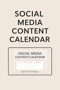 Social Media Content Calendar: Canva & Google Sheets Planner (digital Download) - Etsy Canada