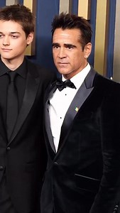 Colin Farrell walks the 2025 Emmy Awards red carpet with his son, Henry. The Penguin star wore a Dolce & Gabbana tux with a pin of the Irish flag 🇮🇪 | LifeStyle on RTÉ