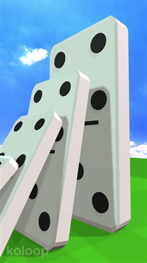 Falling Domino Effects #3danimation #domino