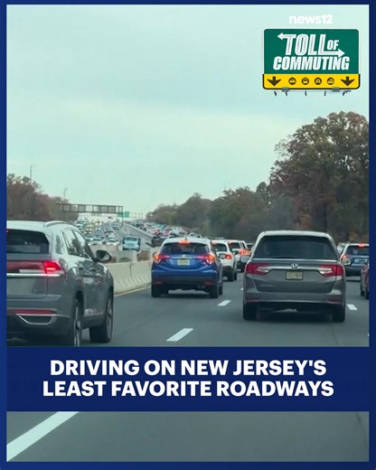 TOLL OF COMMUTING: Amanda Eustice takes us along the Garden State Parkway, one of New Jersey's least favorite roadways, according to News 12 viewers. Watch more of today's Toll of Commuting - https://tinyurl.com/563ec2y4 | News 12 New Jersey