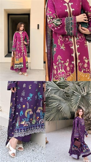 Alina Hassan on Instagram: "falling in love with every detail of @qalamkar_ Qprint collection 💐🩷✨🪻🍭"