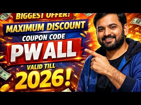 Pw Maximum Discount coupon code for pw all batches#pwdiscountcode2026 #pwbatchesdiscountcode2026#pw