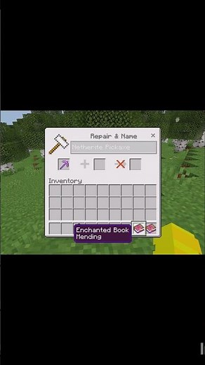Minecraft fully enchanted pickaxe #minecraft