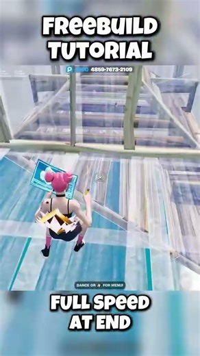 Freebuild Tutorial | Full Speed at End 👀 #fortnite #freebuild #tutorial #practice #retake