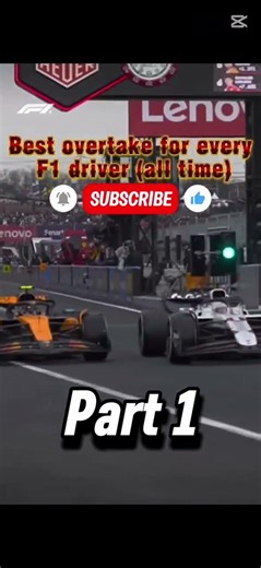Every F1's drivers best overtakes #viral #fyp #f1